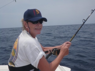 Pescando bajo el sol